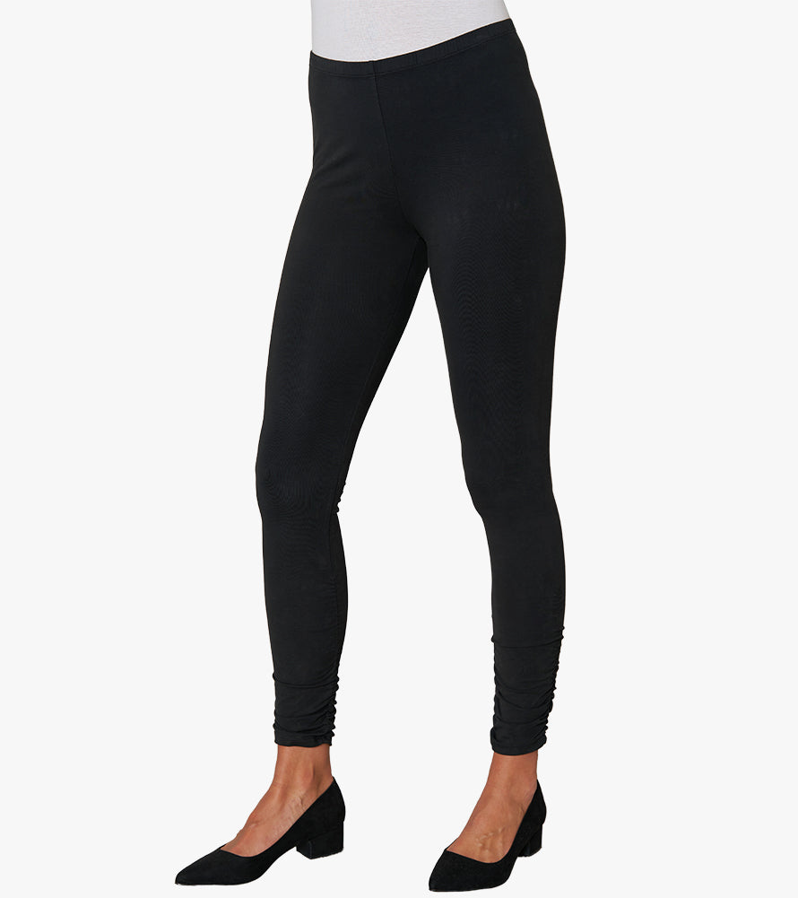 American Apparel Ladies' Cotton Spandex Jersey Leggings XS BLACK